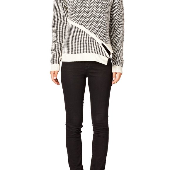 Opening Ceremony Black and White Crew Neck Sweater - Picture 4 of 8